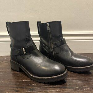 ALL SAINTS Ankle Length Leather Biker Boots